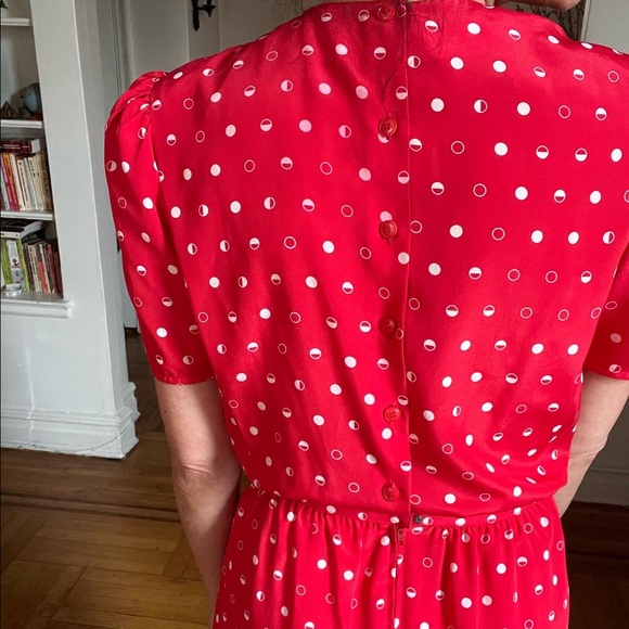 Vintage Petites For Maggy sz 6. Puff sleeves with little shoulder pads. Adorable - Picture 6 of 10